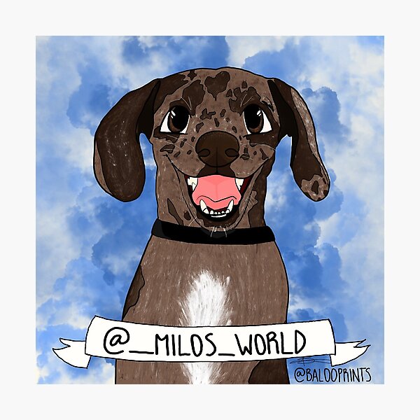 Item preview, Baloo Prints Custom Portraits - Milo designed and sold by bellakess.