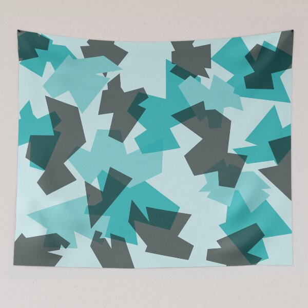 Item preview, Camo camouflage Teal designed and sold by Quooki.