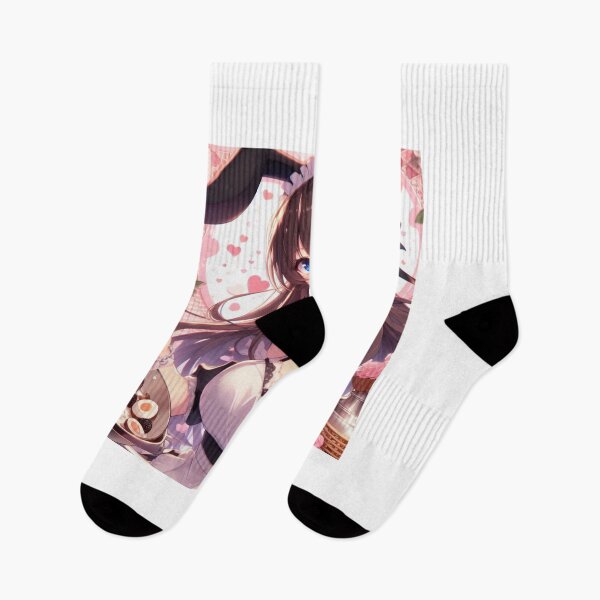 Item preview, Cute Anime Bunny girl valentine Day wearing dress (silvergoldvisionary) designed and sold by SGVisionary.
