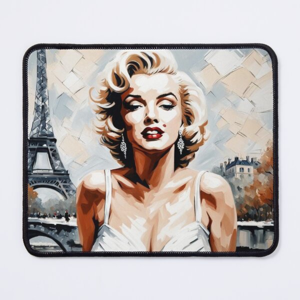 Item preview, Marilyn Monroe in Paris with Eiffel Tower and River Seine designed and sold by JackFreestone.