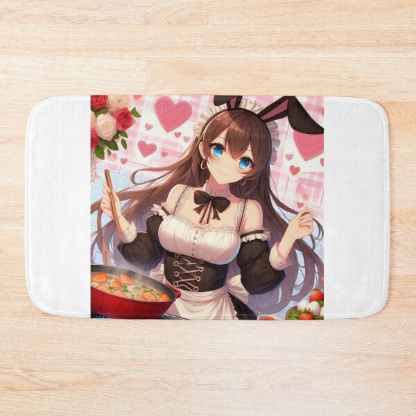 Item preview, Cute Anime Bunny girl valentine Day wearing dress (silvergoldvisionary) designed and sold by SGVisionary.