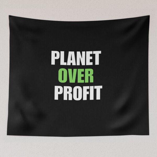 Item preview, Planet Over Profit Earth Day Climate Change Save the Earth Action & Ecology Design designed and sold by aiartzstore.