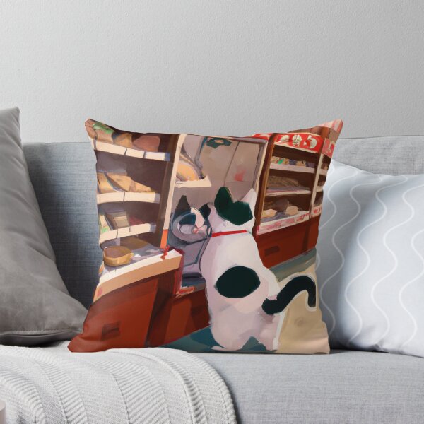 Item preview, Cat shopping for food designed and sold by ArcadeAura.