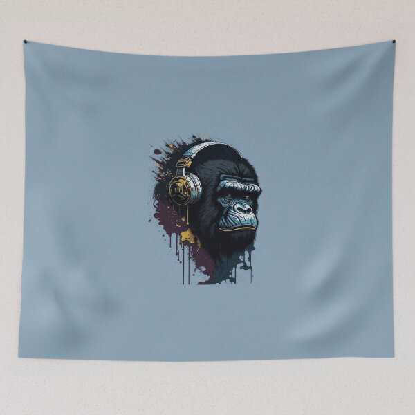 Item preview, funny monkey music designed and sold by sbrstore.