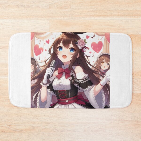 Item preview, Cute Anime Bunny girl valentine Day wearing dress singing and dancing (silvergoldvisionary) designed and sold by SGVisionary.