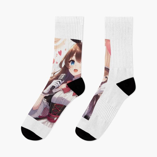 Item preview, Cute Anime Bunny girl valentine Day wearing dress singing and dancing (silvergoldvisionary) designed and sold by SGVisionary.