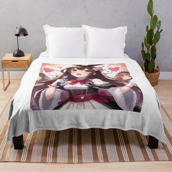 Artikelvorschau, Süßes Anime-Häschenmädchen zum Valentinstag trägt Kleid, singt und tanzt (silvergoldvisionary) entworfen und verkauft von SGVisionary.