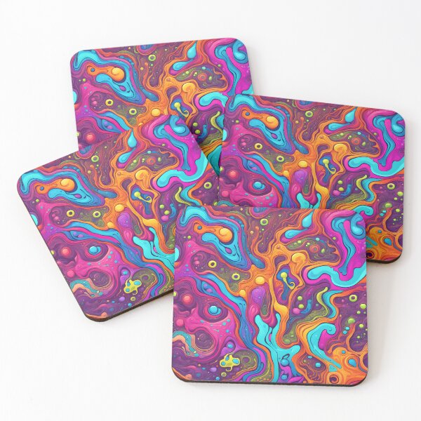 Artikelvorschau, Psychedelic Neon Liquid Paint Splash entworfen und verkauft von TheArtOfPat.