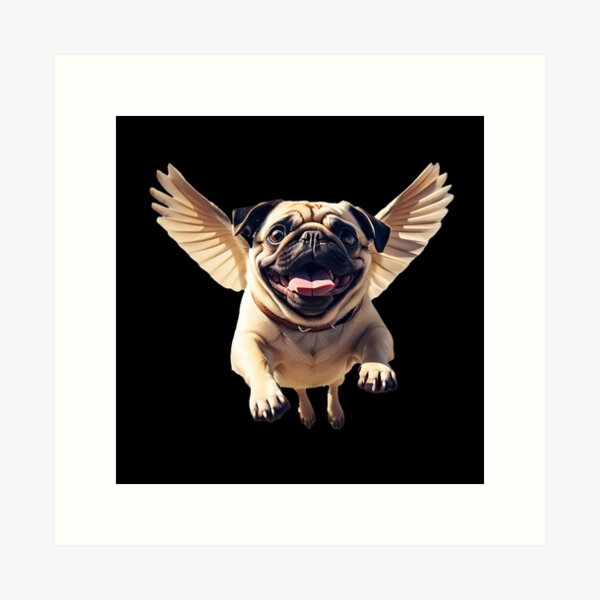 Pugs might discount fly wall art