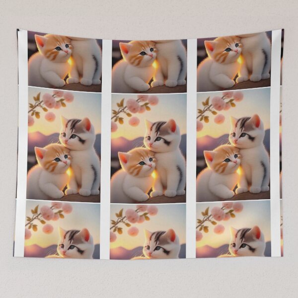 Item preview, two cute cats designed and sold by sbrstore.