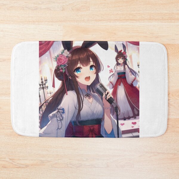 Item preview, Cute Anime Bunny girl valentine Day wearing dress singing and dancing (silvergoldvisionary) designed and sold by SGVisionary.