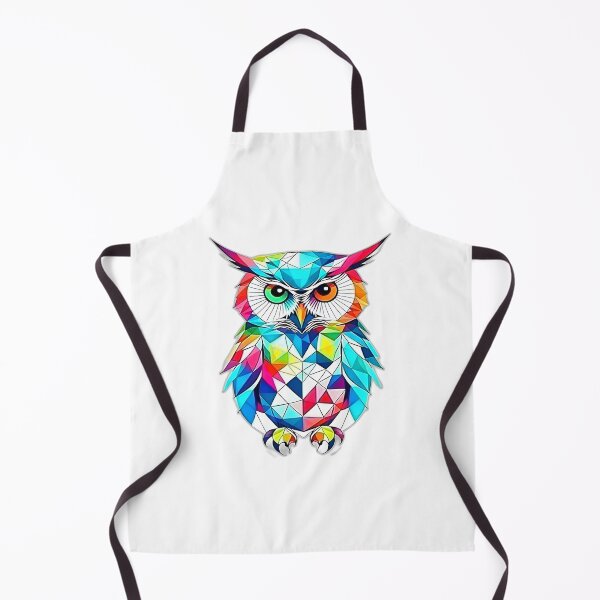 Item preview, Cute Coloured Owl Geometric Shaped Artwork designed and sold by Geonimalia.