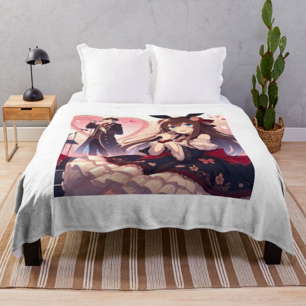 Artikelvorschau, Süßes Anime-Häschenmädchen zum Valentinstag trägt Kleid, singt und tanzt (silvergoldvisionary) entworfen und verkauft von SGVisionary.