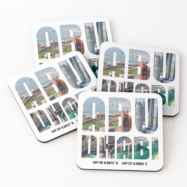 Item preview, Abu Dhabi, UAE City Typography – Vintage designed and sold by yphien.