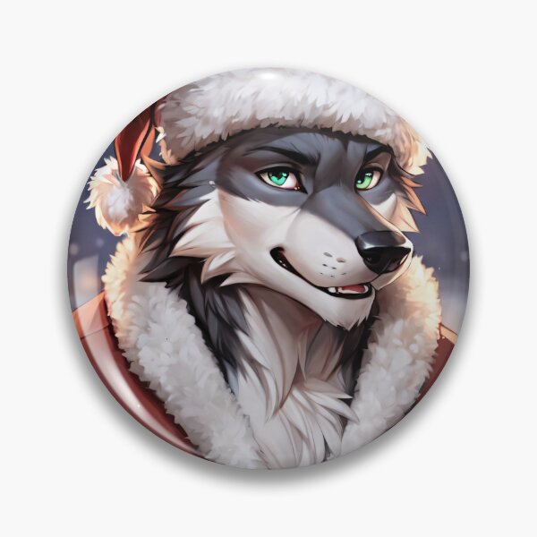 Item preview, Friendly Christmas Wolf designed and sold by Eli-Eyvindr.