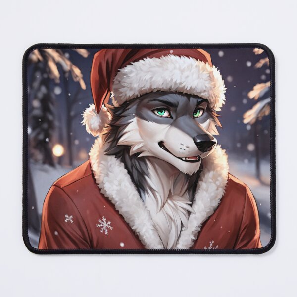 Item preview, Friendly Christmas Wolf designed and sold by Eli-Eyvindr.