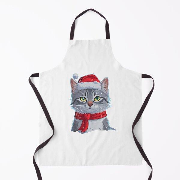Item preview, Snowy Cat in Christmas designed and sold by SabyDigitalArt.