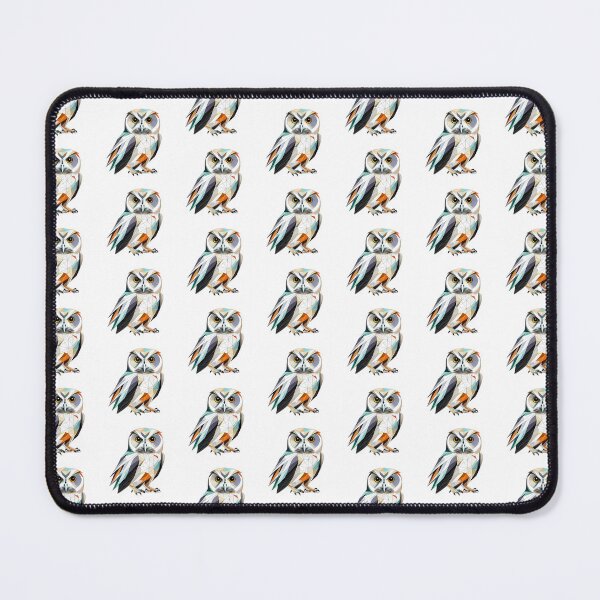 Item preview, Coloured Barn Owl Geometric Shaped Artwork designed and sold by Geonimalia.