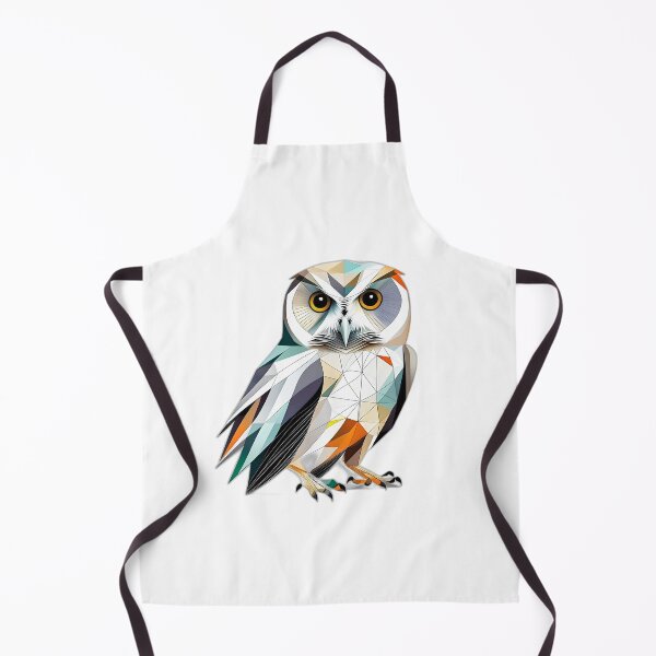 Item preview, Coloured Barn Owl Geometric Shaped Artwork designed and sold by Geonimalia.