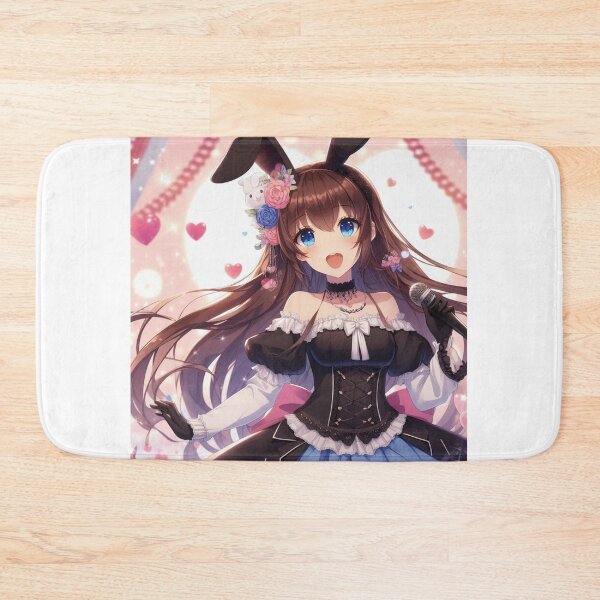 Item preview, Cute Anime Bunny girl valentine Day wearing dress singing and dancing (silvergoldvisionary) designed and sold by SGVisionary.