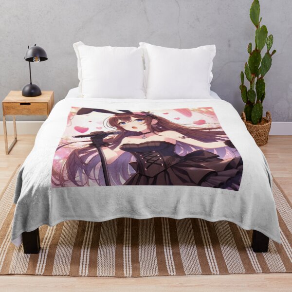 Artikelvorschau, Süßes Anime-Häschenmädchen zum Valentinstag trägt Kleid, singt und tanzt (silvergoldvisionary) entworfen und verkauft von SGVisionary.