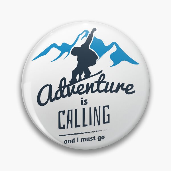 Item preview, Snowboarding Adventure is Calling, and I Must Go: Snowboard Winter Sports designed and sold by artworkathome.
