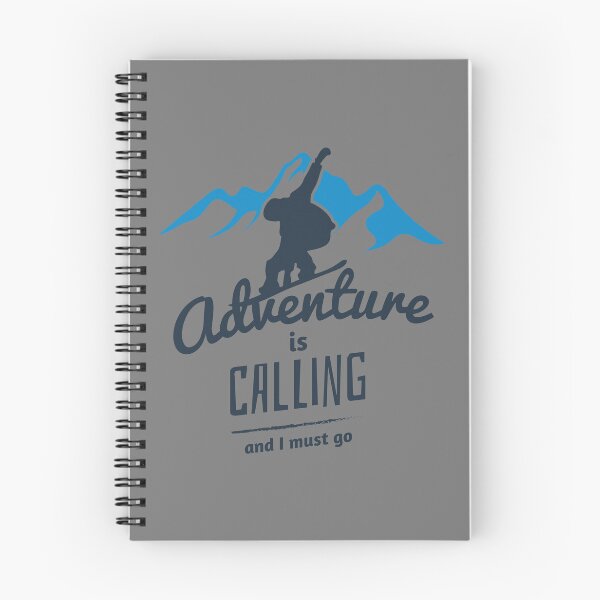 Item preview, Snowboarding Adventure is Calling, and I Must Go: Snowboard Winter Sports designed and sold by artworkathome.