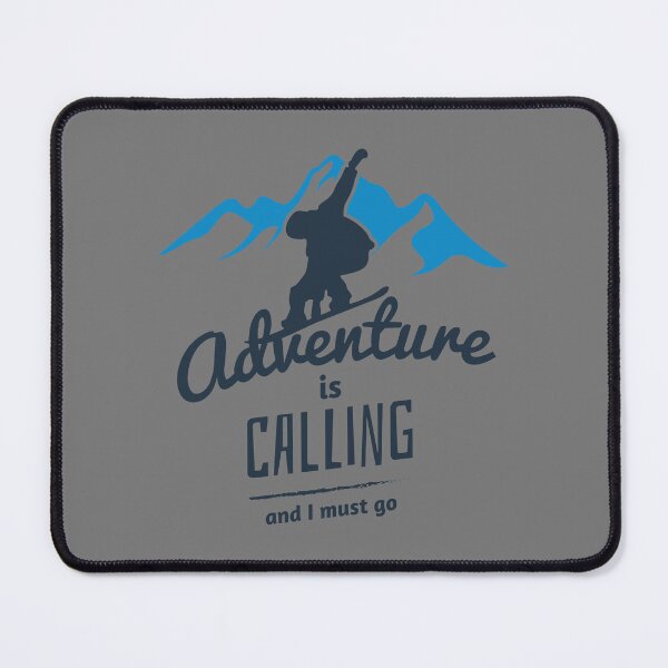 Item preview, Snowboarding Adventure is Calling, and I Must Go: Snowboard Winter Sports designed and sold by artworkathome.