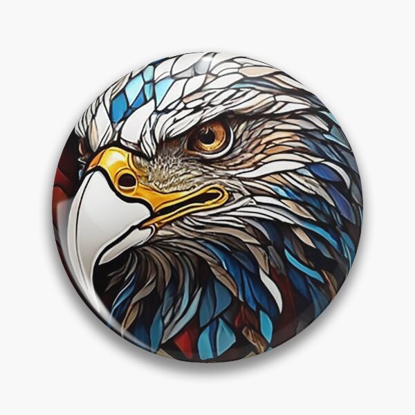 Item preview, Stained Glass Eagle designed and sold by likbatonboot.