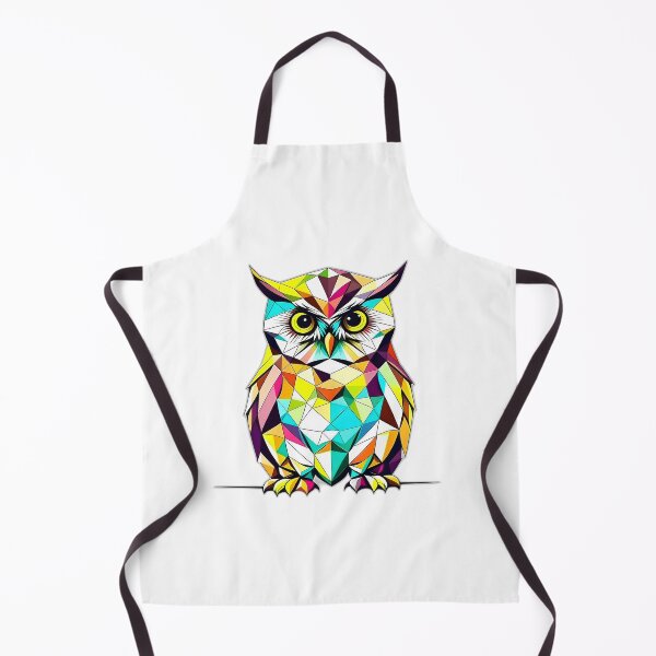 Item preview, Coloured Burrowing Owl Geometric Shaped Artwork designed and sold by Geonimalia.
