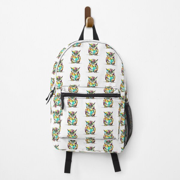Item preview, Coloured Burrowing Owl Geometric Shaped Artwork designed and sold by Geonimalia.