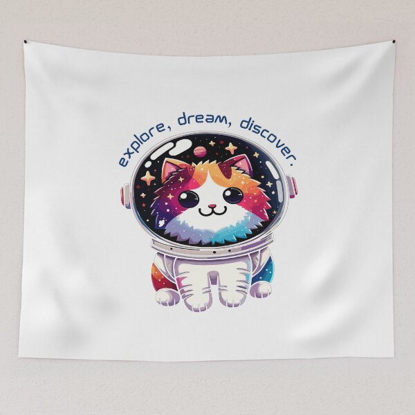 Item preview, Cat space cat, discover, dream, explore designed and sold by nkhookysun.