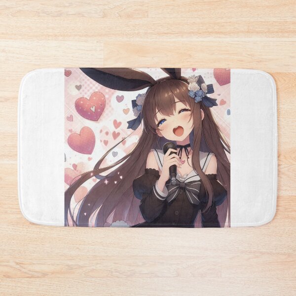 Item preview, Cute Anime Bunny girl valentine Day wearing dress singing and dancing (silvergoldvisionary) designed and sold by SGVisionary.
