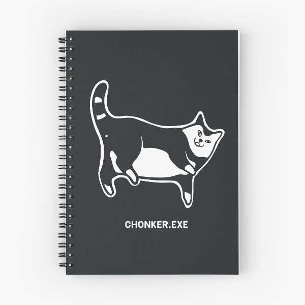 Item preview, Cat exe has stopped working. Cute chonker laying on the floor in white ink designed and sold by martodesign.