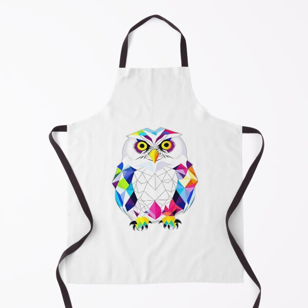 Item preview, Coloured Snowy Owl Geometric Shaped Artwork designed and sold by Geonimalia.