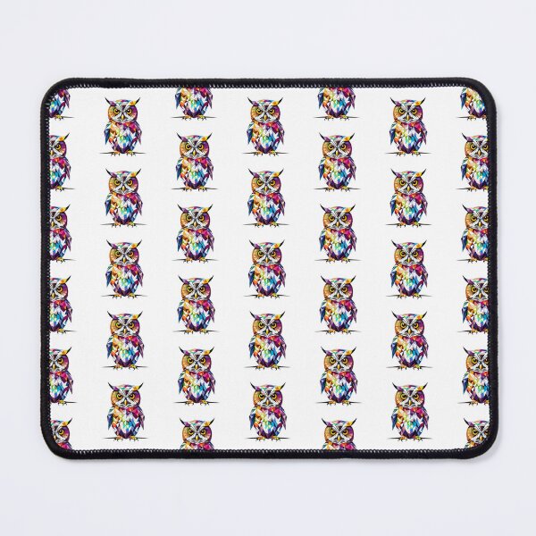 Item preview, Coloured Spotted Owl Geometric Shaped Artwork designed and sold by Geonimalia.