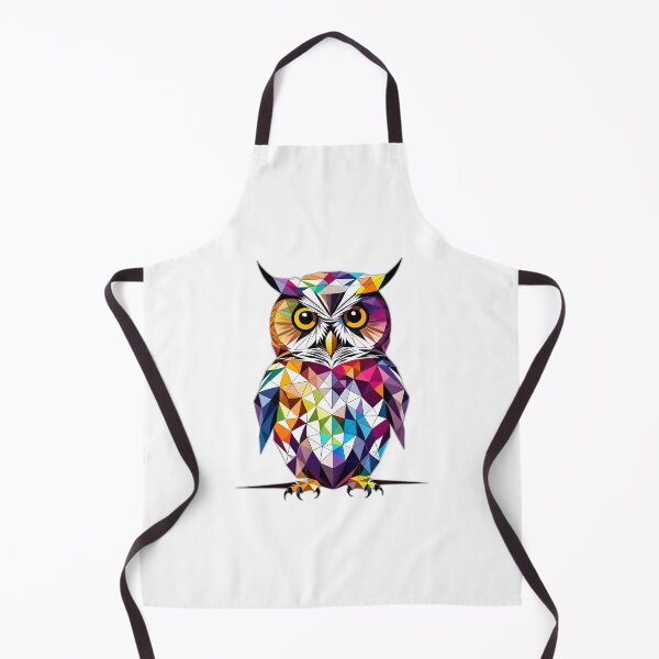 Item preview, Coloured Spotted Owl Geometric Shaped Artwork designed and sold by Geonimalia.