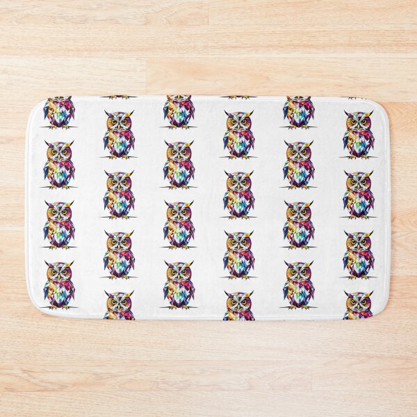 Item preview, Coloured Spotted Owl Geometric Shaped Artwork designed and sold by Geonimalia.