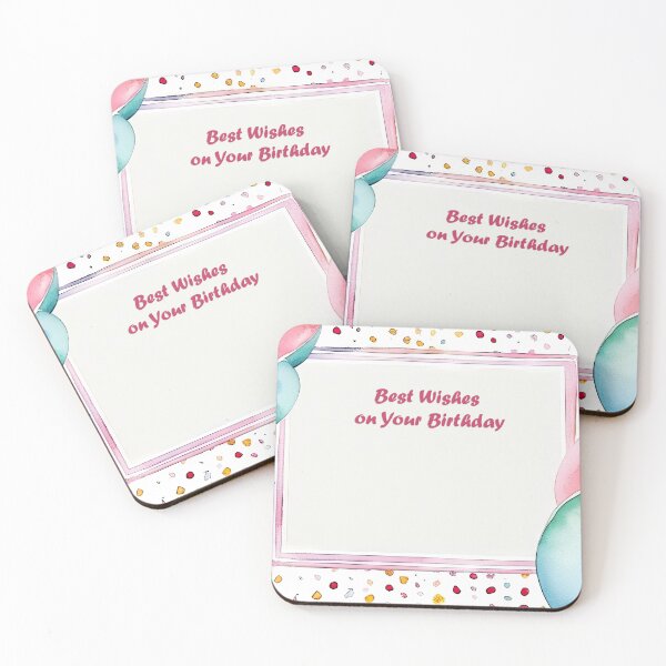 Item preview, Watercolor birthday wishes greeting card with balloons designed and sold by EG Creativity Art.