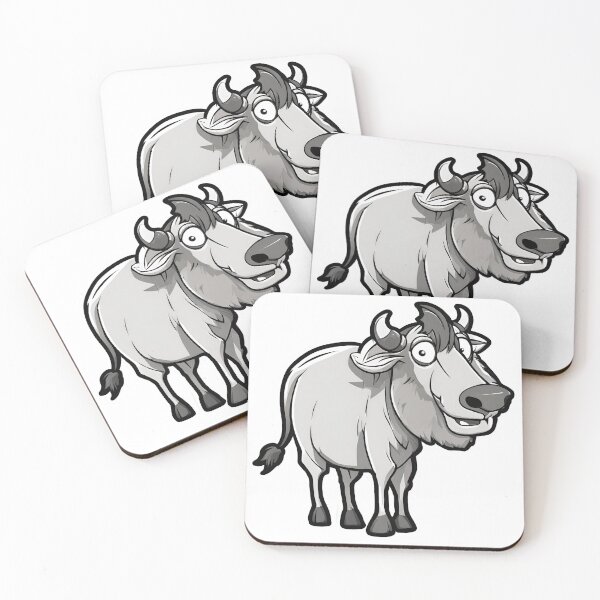 Item preview, Highland Cow Portrait Majestic Beauty in Monochrome 2 designed and sold by PatternXS.
