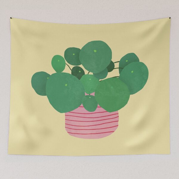 Item preview, pilea interior plant buttermilk yellow designed and sold by alienrabbit.