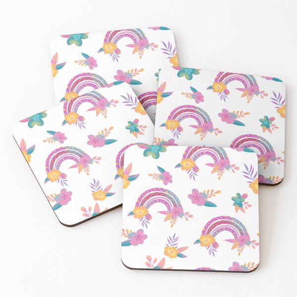 Item preview, Flower rainbows pattern designed and sold by pinkyfish1010.