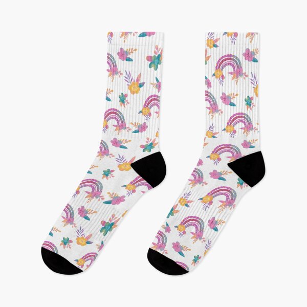 Item preview, Flower rainbows pattern designed and sold by pinkyfish1010.