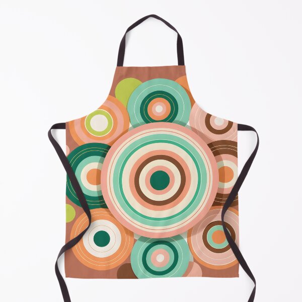 Item preview, Mid Century Modern Geometric Circles Mint Peach Fuzz designed and sold by Prints and Lifestyle.