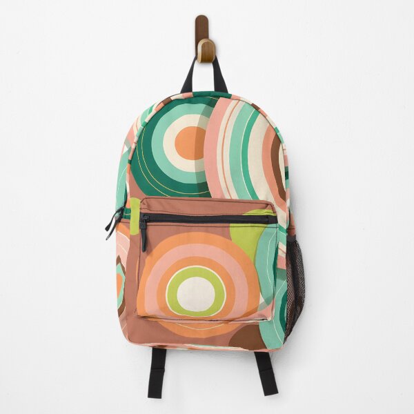 Item preview, Mid Century Modern Geometric Circles Mint Peach Fuzz designed and sold by Prints and Lifestyle.