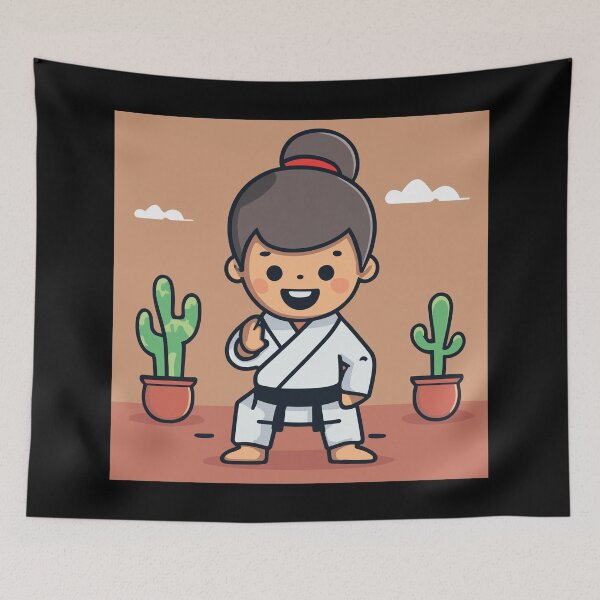 Item preview, Karate - fighting and belt designed and sold by desinganddecor.