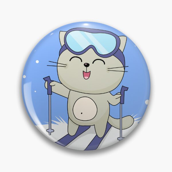 Item preview, Cat Skiing Ski Kitten Skier Cute Funny designed and sold by Gravy-tee07.