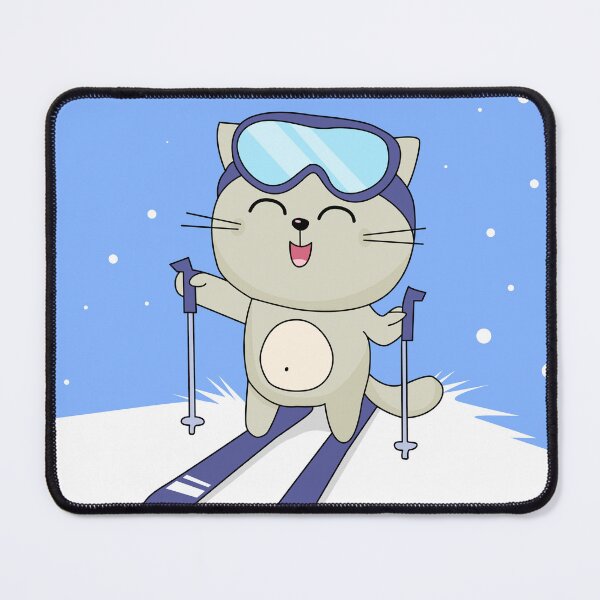 Item preview, Cat Skiing Ski Kitten Skier Cute Funny designed and sold by Gravy-tee07.