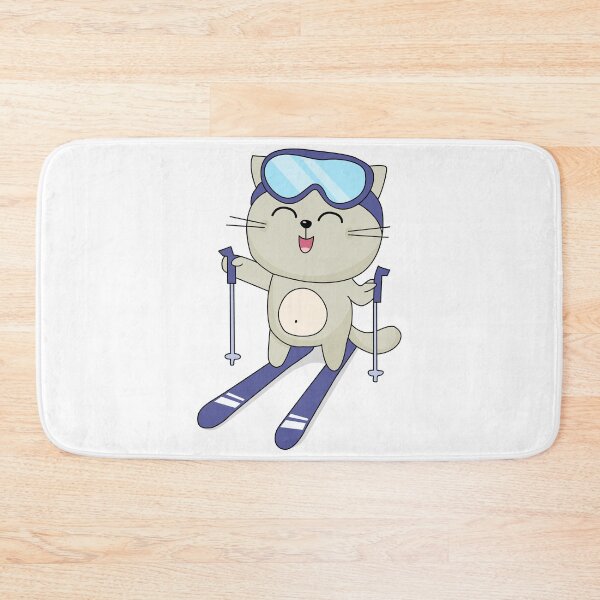 Item preview, Cat Skiing Ski Kitten Skier Cute Funny designed and sold by Gravy-tee07.