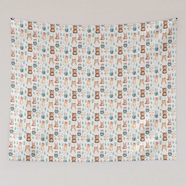 Item preview, Festive Animals seamless pattern designed and sold by tuajedka.